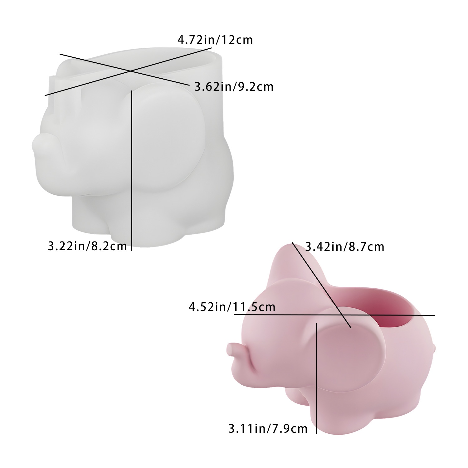 Case With Pencil Holder - Stampo in Silicone per Resina e