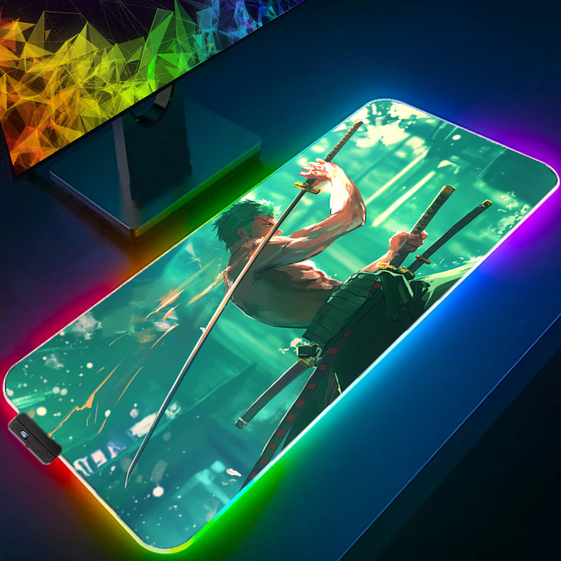 ONE PIECE Zoro Mouse Pad RGB A - Tablet Accessories Keyboard recensione e prezzo