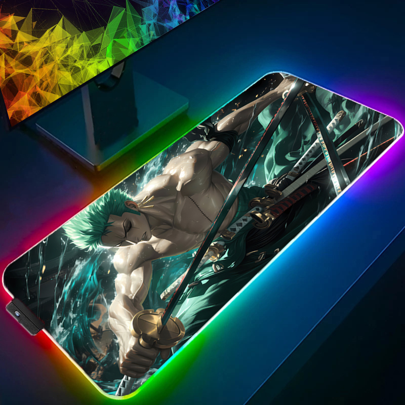 ONE PIECE Zoro Mouse Pad RGB A - Tablet Accessories Keyboard recensione e prezzo