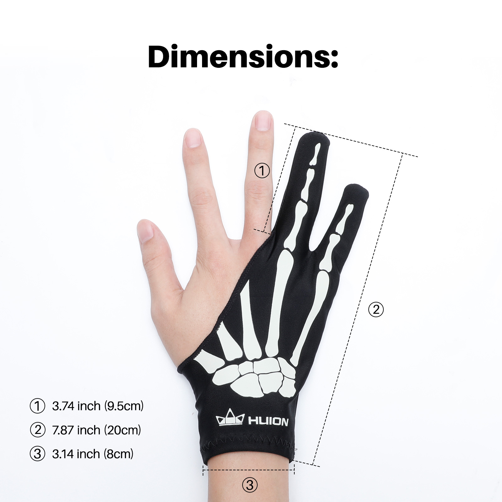 Guanto scheletro Huion Guanto  - Drawing Glove Artist recensione e prezzo